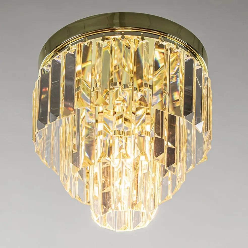Cheap Straluma Klassieke plafondlamp goud met helder glas
