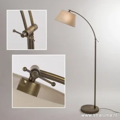 Cheap Straluma Klassieke vloerlamp brons met creme kap
