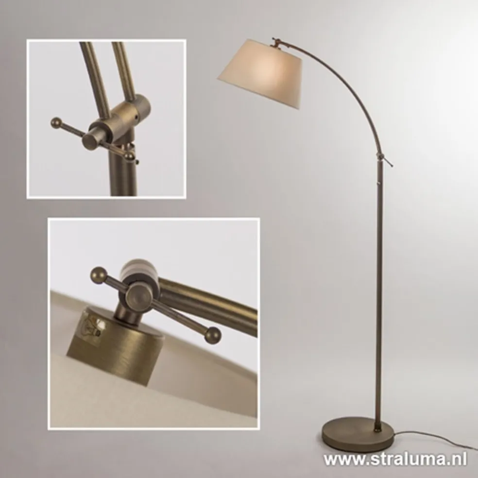 Cheap Straluma Klassieke vloerlamp brons met creme kap