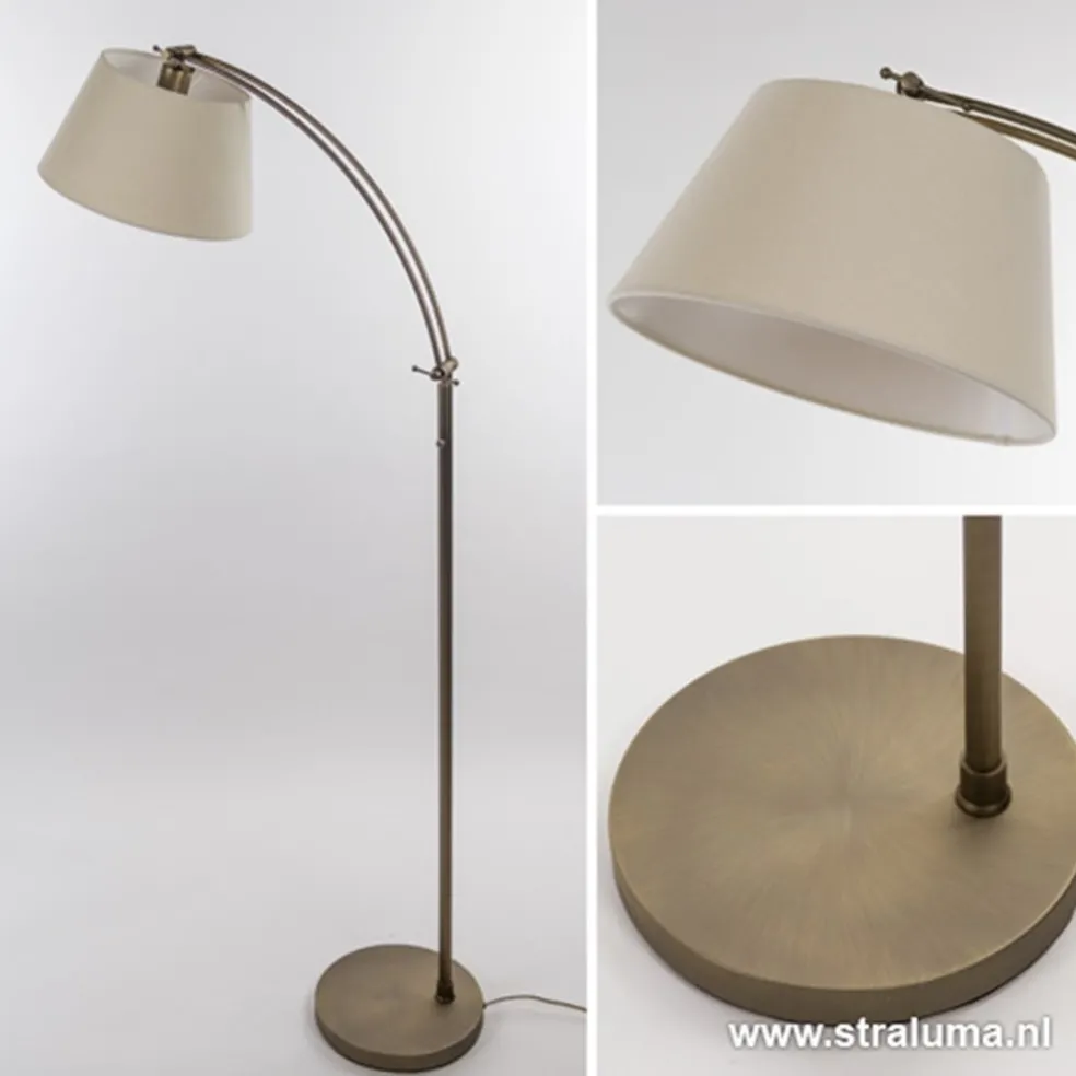 Cheap Straluma Klassieke vloerlamp brons met creme kap