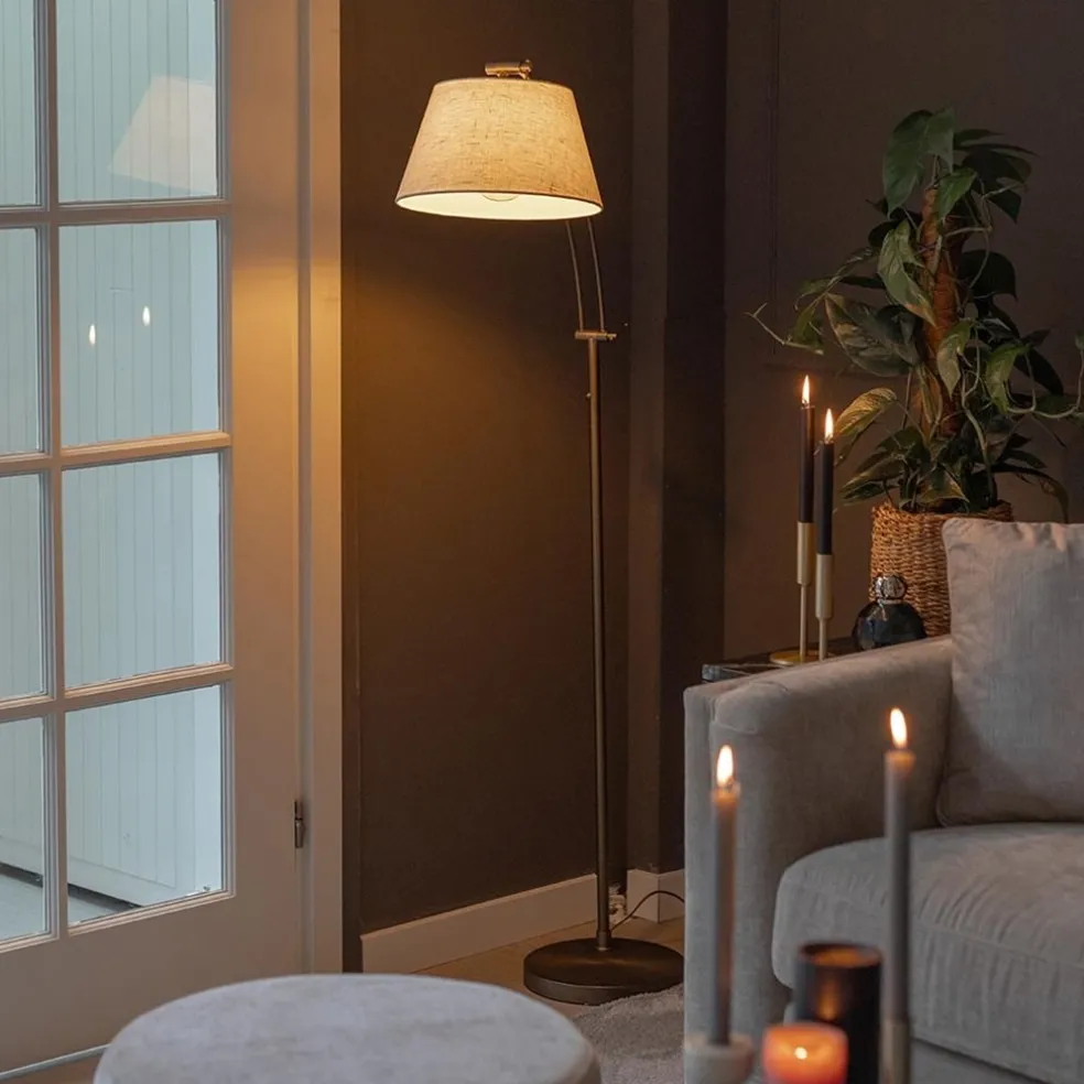 Cheap Straluma Klassieke vloerlamp brons met creme kap