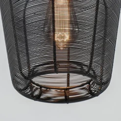 Shop Straluma Kleine draad hanglamp Adeta mat zwart