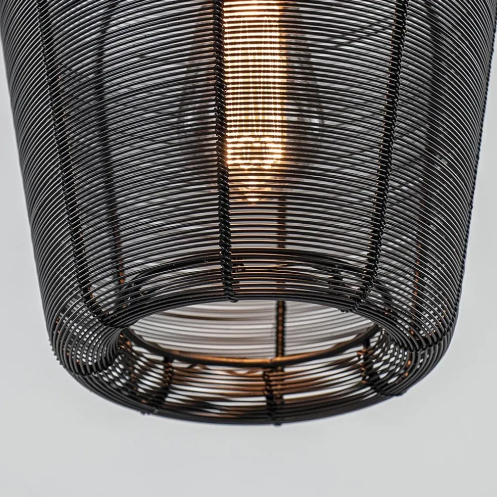 Shop Straluma Kleine draad hanglamp Adeta mat zwart