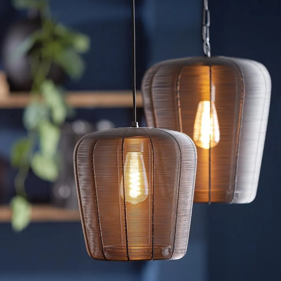 Shop Straluma Kleine draad hanglamp Adeta mat zwart
