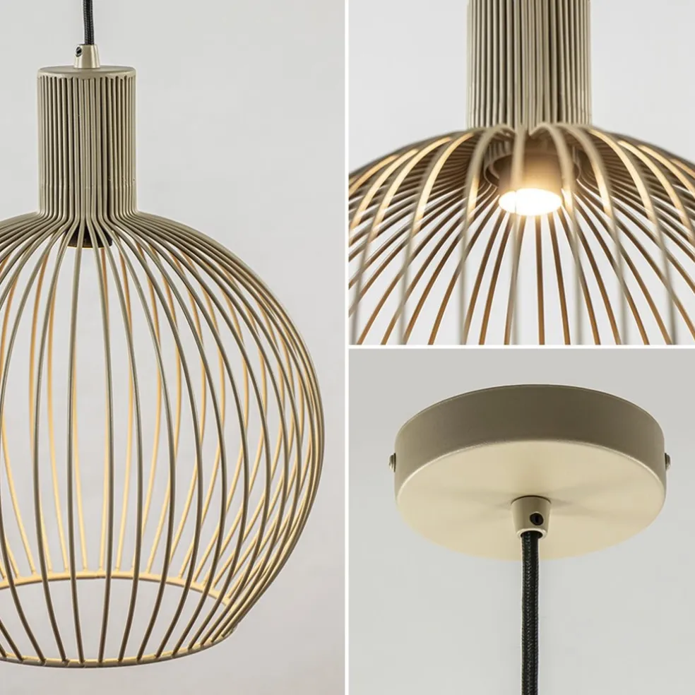 Flash Sale Straluma kleine draad hanglamp mat zand met zwart