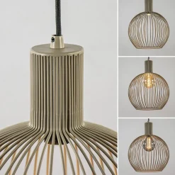 Flash Sale Straluma kleine draad hanglamp mat zand met zwart