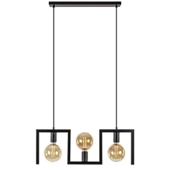 Shop Straluma Kleine eettafel hanglamp zwart frame