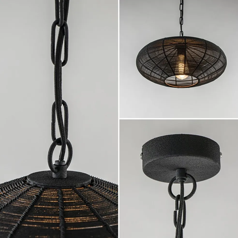 Cheap Straluma Kleine hanglamp Bahoto mat zwart L&L