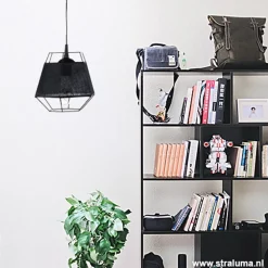Cheap Straluma Kleine hanglamp draad zwart met stof