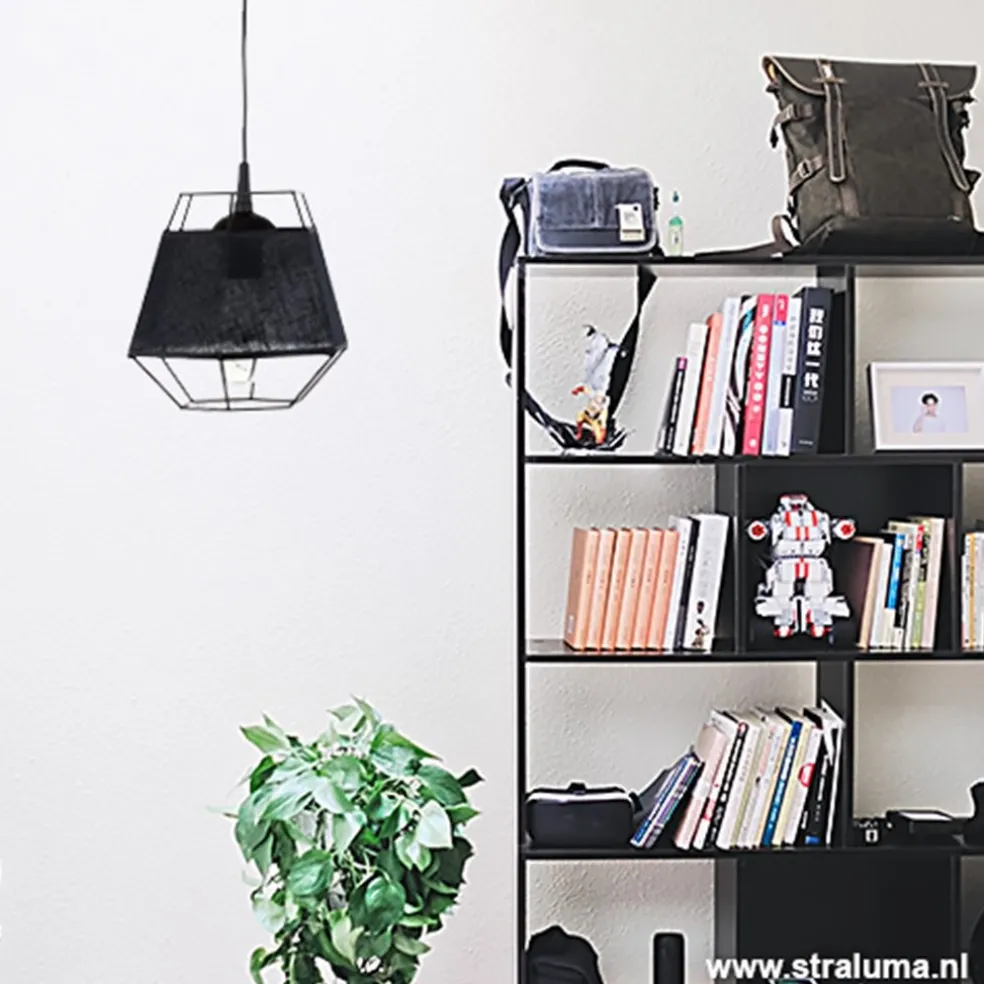 Cheap Straluma Kleine hanglamp draad zwart met stof