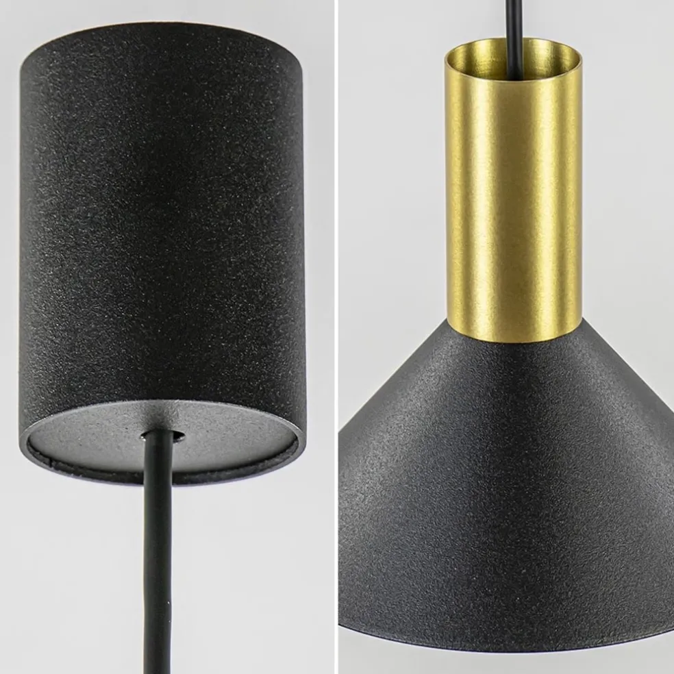 Store Straluma Kleine hanglamp driehoek zwart met brons