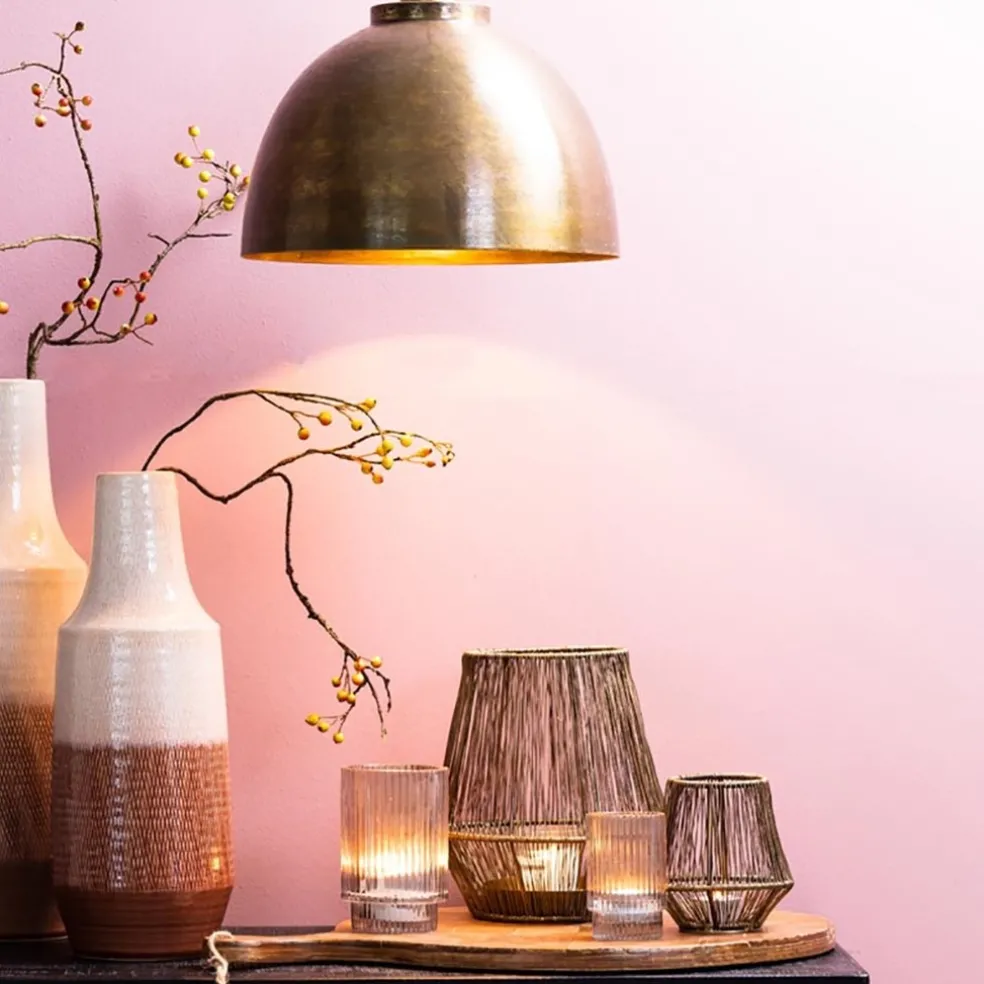 New Straluma Kleine hanglamp Kylie oud brons 30 cm