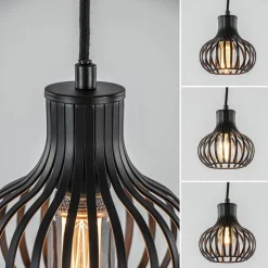 Sale Straluma Kleine hanglamp onion mat zwart