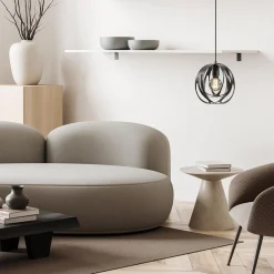 Cheap Straluma Kleine hanglamp rond mat zwart
