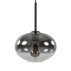 Shop Straluma Kleine hanglamp smoke glas gradient met zwart