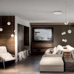 Outlet Straluma Kleine Italiaanse design hanglamp LED bol Spider wit