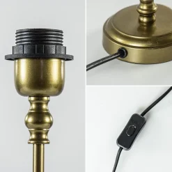 Discount Straluma Kleine lampvoet Ramses antiek brons