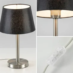 Discount Straluma Kleine lampvoet Washington nikkel exclusief kap