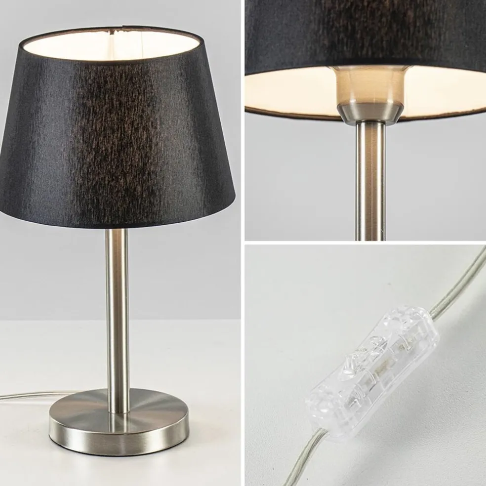 Discount Straluma Kleine lampvoet Washington nikkel exclusief kap