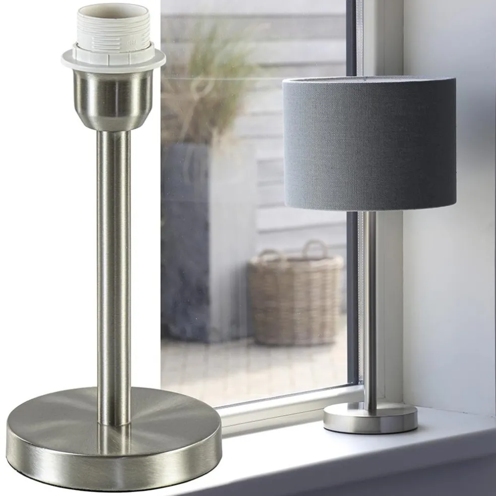 Discount Straluma Kleine lampvoet Washington nikkel exclusief kap