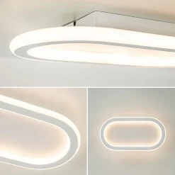 New Straluma Kleine LED plafondlamp wit 3-standen dimbaar