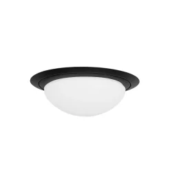 Best Sale Straluma Kleine LED plafondlamp zwart met wit glas IP44