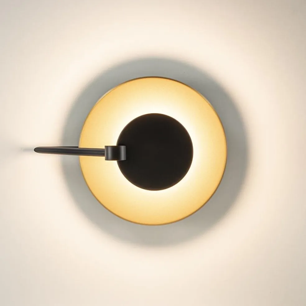 Flash Sale Straluma Kleine LED plafondlamp zwart met goud