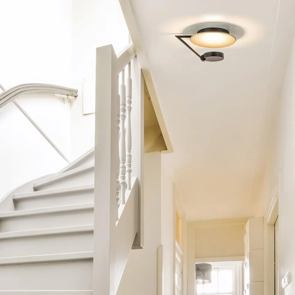 Flash Sale Straluma Kleine LED plafondlamp zwart met goud