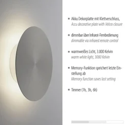 Flash Sale Straluma Kleine LED wandlamp op accu grijs