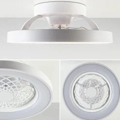 Outlet Straluma Kleine plafondventilator wit inclusief LED