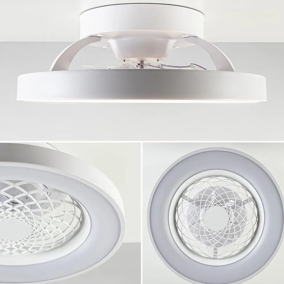 Outlet Straluma Kleine plafondventilator wit inclusief LED
