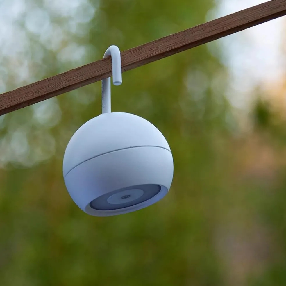 Flash Sale Straluma Kleine ronde buitenlamp met USB wit