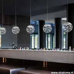 Clearance Straluma Kleine ronde design hanglamp Kelly wit