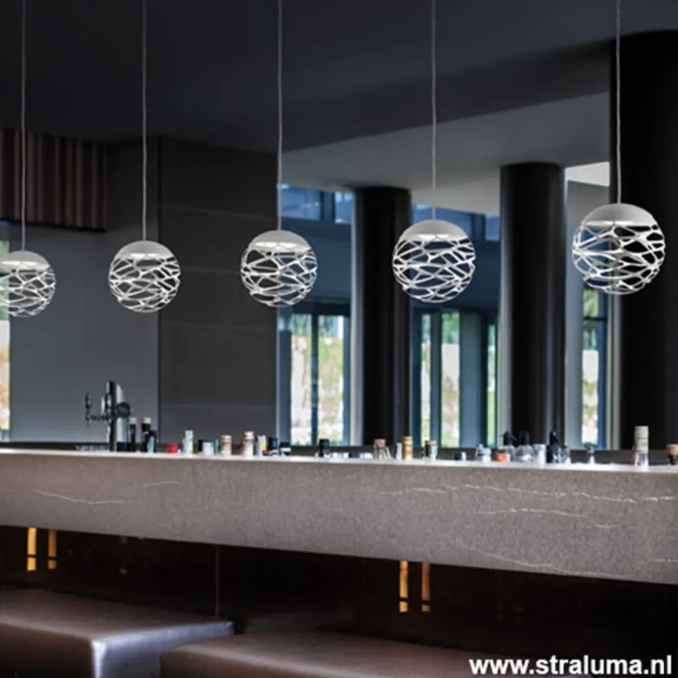 Clearance Straluma Kleine ronde design hanglamp Kelly wit