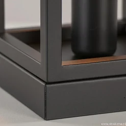 New Straluma Kleine tafellamp vierkant frame zwart
