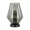 Hot Straluma Kleine tafellamp zwart met smoke glas