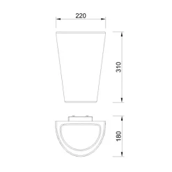 Cheap Straluma Kunststof buitenlamp wit IP54