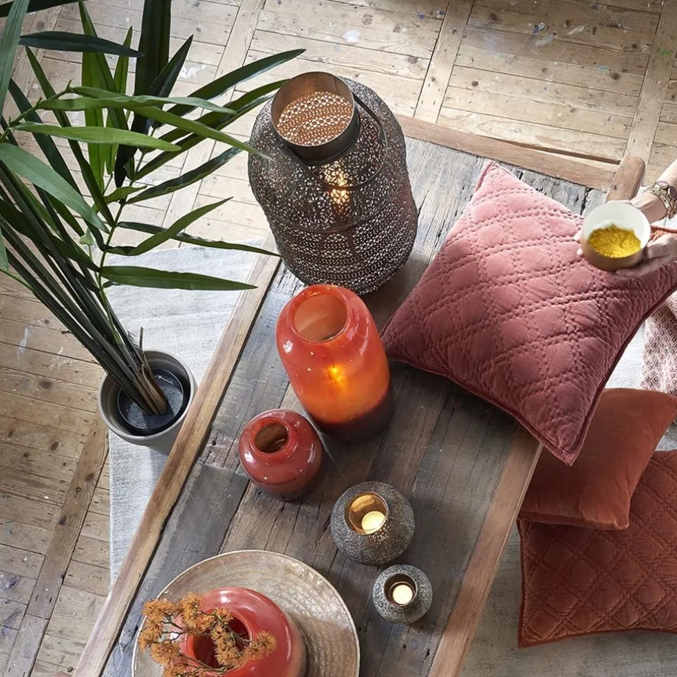 Clearance Straluma L&L tafellamp UDUPI bruin-goud Oosters