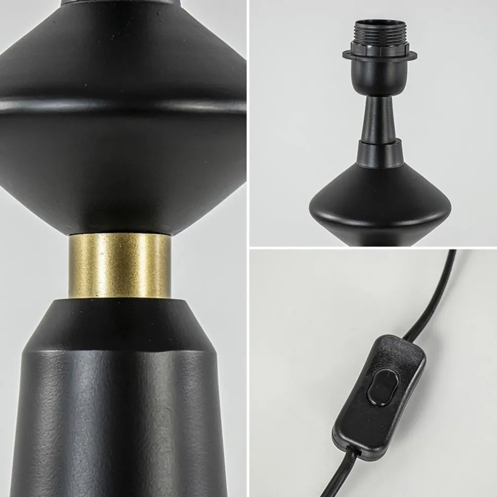 Cheap Straluma Lampvoet Ilvar mat zwart + antiek brons