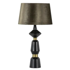 Fashion Straluma Lampvoet Ilvar zwart/mat goud z/kap