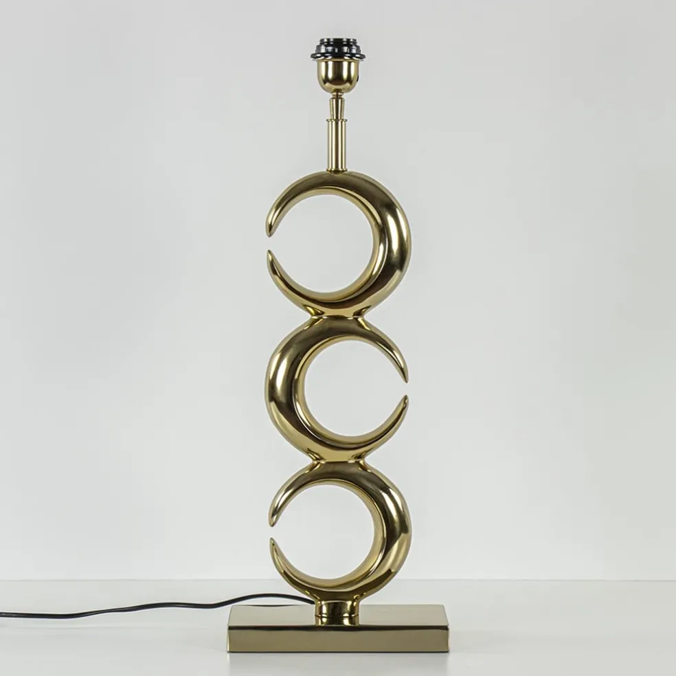 Discount Straluma Lampvoet Maan light gold glossy metaal