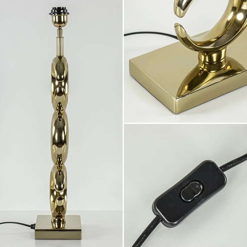 Discount Straluma Lampvoet Maan light gold glossy metaal