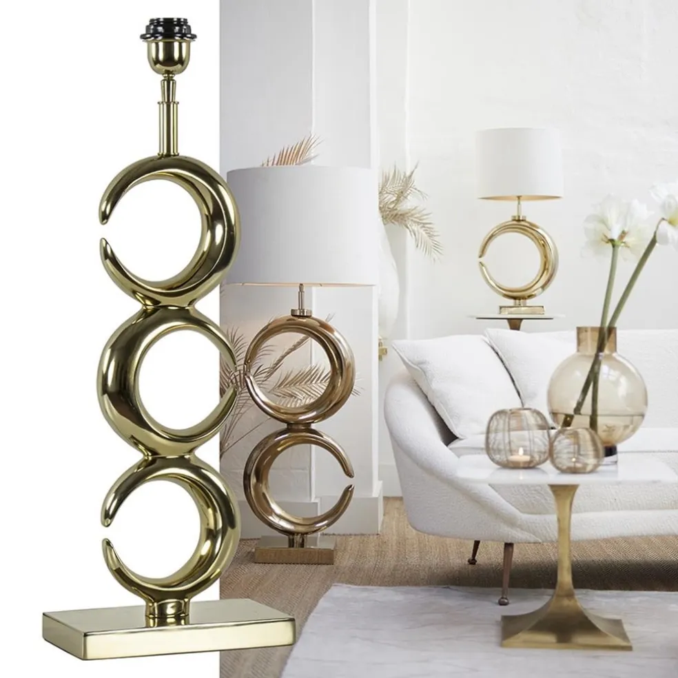 Discount Straluma Lampvoet Maan light gold glossy metaal