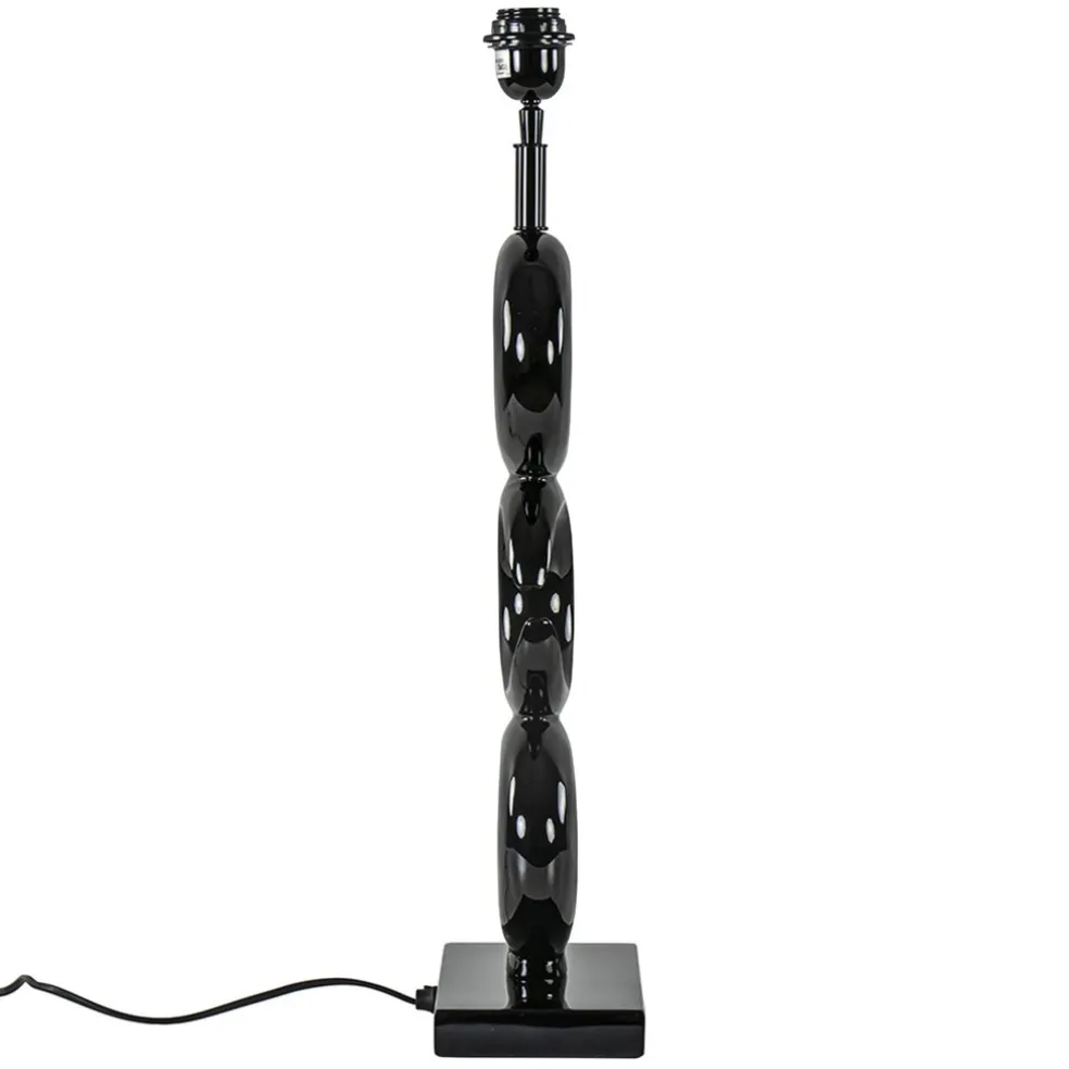 Shop Straluma Lampvoet Maan shiny zwart exclusief kap