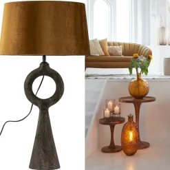 Hot Straluma Lampvoet Sabuli hout donker bruin excl. kap