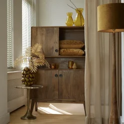 Online Straluma Lampvoet/vloerlamp Jovany wood oil brown
