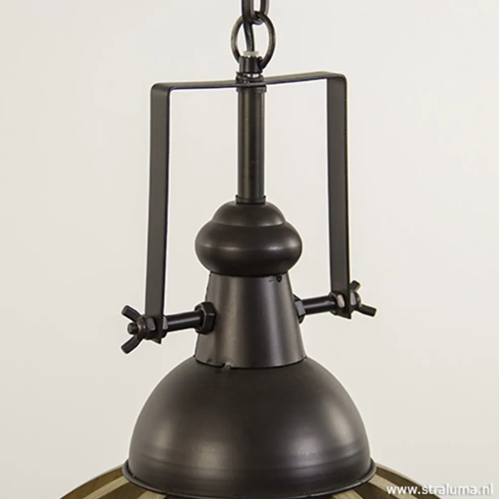 Cheap Straluma Landelijk hanglamp Djem hout/zink