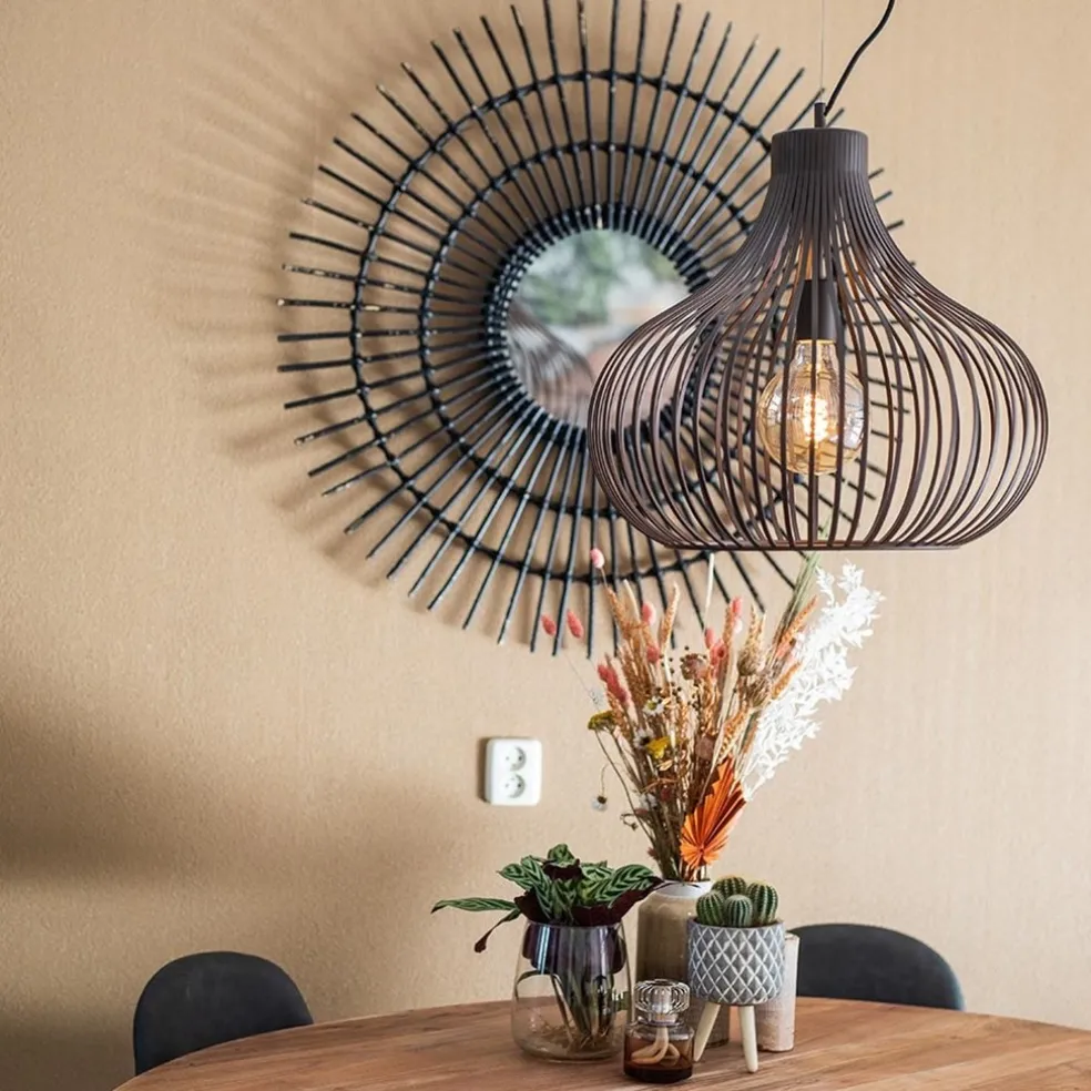 Best Sale Straluma Landelijke draadlamp-hanglamp bruin 48cm