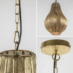 Best Straluma Landelijke druppel hanglamp goud Oosters