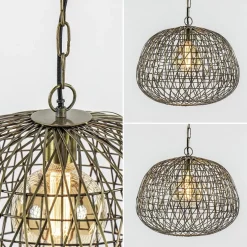 Discount Straluma Landelijke hanglamp Alwina antiek brons L&L